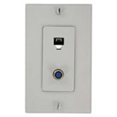 Leviton 40159-W Decora Style Telephone/Video Wall Jack Assembly